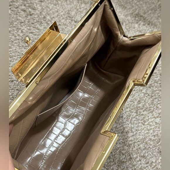 Colorful Woven Leather Handmade Kisslock Metal Frame Handbag, Multi Use Style - Picture 16 of 16